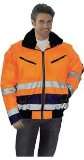 Prevent Veiligheids-pilotenjack | maat XL | oranje/marine | 100 % PES | 1 stuk - 174ZO/XL 174ZO/XL