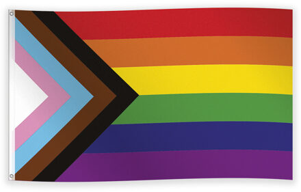 Pride Progress Vlag 150x90cm Multikleur - Print