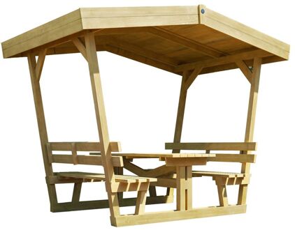 Prieel + Picknicktafel Bavaria 662 190x154cm