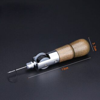 Priem Lederen Naaien Tool Diy Handleiding Naaimachine Lederen Craft Rand Stiksels Riem Schoenmaker Canvas Reparatie Tool # G35