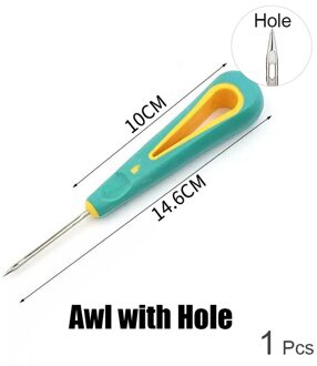 Priem Voor Reparatie Lederen Schoen Naaien Schoenmaker Tool Diy Craft Rechte Gebogen En Gat Haak Naald Piercer Stab Priem Awl met Hole