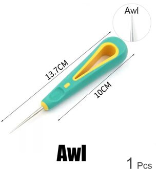 Priem Voor Reparatie Lederen Schoen Naaien Schoenmaker Tool Diy Craft Rechte Gebogen En Gat Haak Naald Piercer Stab Priem Awl
