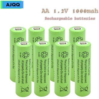 Prijs 12/18/20/25 Stuks Aa 1000Mah Ni-Mh Aa Ni-Mh Batterij 1.2V 2A oplaadbare Batterij Voor Speelgoed Muizen 18stk
