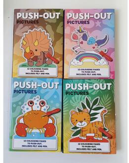 Prikblok dieren met 12 prikkaarten