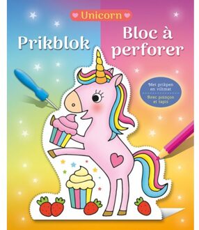 prikblok eenhoorn 18 x 22 cm met prikpen en viltmat
