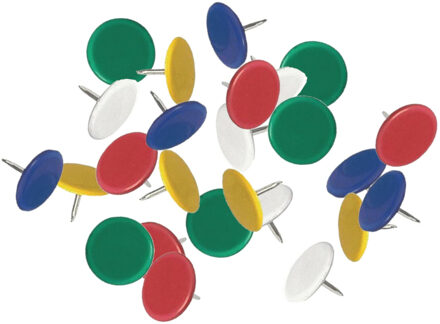 Prikbord punaises - set 150x stuks - multi kleuren - metaal/plastic - kantoor artikelen
