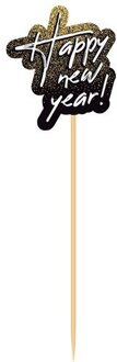 Prikkers 'Happy new year' (8st) Multikleur - Print