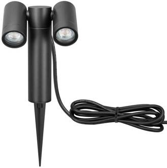 Prikspot CMD 9089, antraciet, lengte 17 cm, IP65, 2-lamps