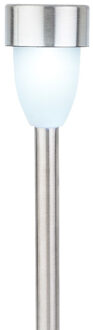 Prikspot - solar - LED - RVS - 36 cm - 1x- Tuinverlichting