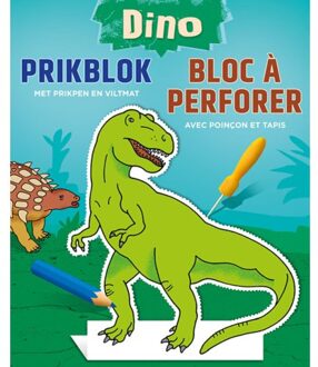 prilblok Dino junior 22,7 x 18,4 cm papier groen/blauw