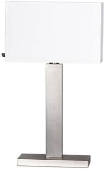 Prim tafellamp hoogte 69cm nikkel/wit nikkel, wit