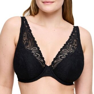 PrimaDonna Rupi Half Padded Plunge Bra Zwart - E 75,F 80,F 85