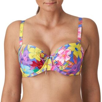PrimaDonna Sazan Padded Balcony Bikini Top * Actie * Versch.kleure/Patroon,Blauw - C 90,E 75,F 80,G 80