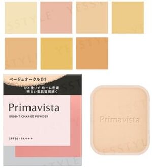Primavista Bright Charge Powder with Sponge SPF 16 PA+++ 03 Beige Ocher Refill