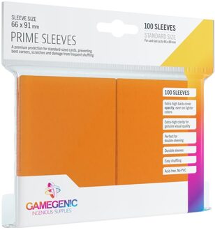 Prime Sleeves 66x91mm Oranje (100 stuks)