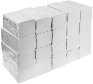Primematik-Double Layer Dubbele Secamans Papieren Handdoeken Gevouwen In V Doos Van 4000 Stuks