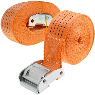 Primematik-Gesp Bevestigingsband 50 Mm X 5 M 1200 Kg Orange (Pack 2)