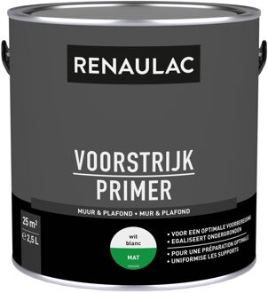 Primer - Muur En Plafond - Mat Wit - 2,5l