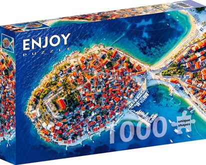 Primosten Aerial View - Croatia Puzzel (1000 stukjes)