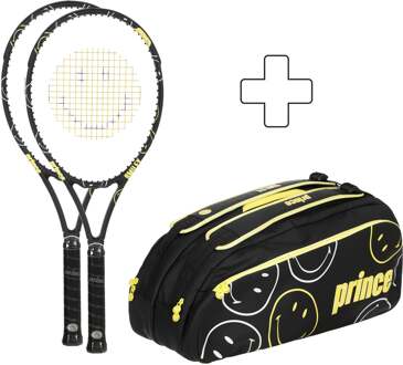 Prince Beast 100 (280g) Smiley Edt. Plus rackettas zwart - 1,2,3,4