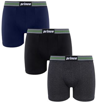 Prince Performance Range 3 Pack Zwart Donkergrijs Heren Boxers MUXPR066 - maat L Veelkleurig
