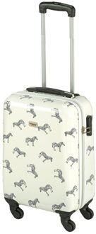 Princess Traveller Trendy Animal Collection - Zebra - Wit - 56cm