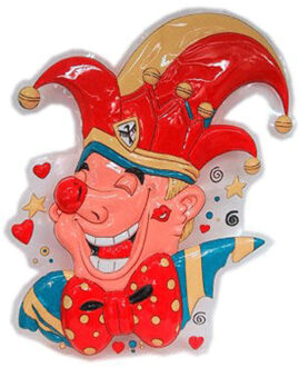 Prins Carnaval wanddecoratie 60 x 45 cm - Feestdecoratievoorwerp