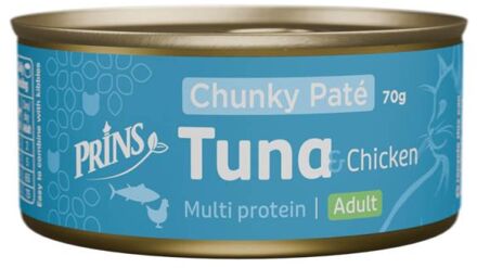 Prins Chunky Paté - Kattenvoer - Tonijn - Kip - 70 gram