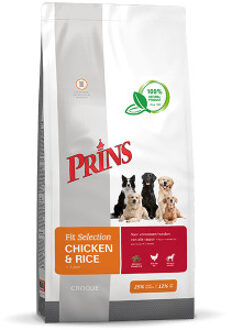Prins Fit Selection Kip & Rijst hondenvoer 2 x 14 kg
