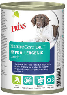 Prins Naturecare Diet Dog Hypoallegenic - Lam - Hondenvoer - 6 x 400 g