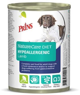 Prins naturecare diet dog hypoallergenic lamb hondenvoer 6x400 gr