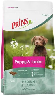 Prins Puppy & Junior Medium & Large - Hondenvoer - Gevogelte - 12 kg