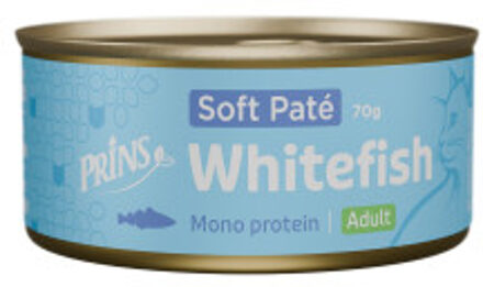 Prins Soft Paté Adult witvis natvoer kat 24 x 70 g