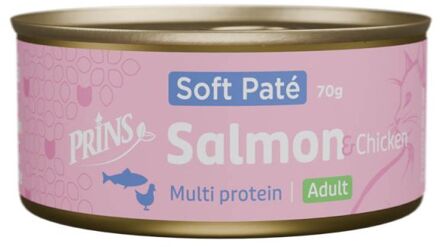 Prins Soft Paté - Kattenvoer - Zalm - Kip - 70 gram