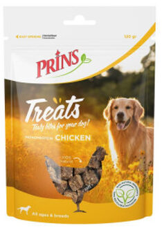 Prins Treats Chicken (kip) hondensnack (120g) 2 + 1 gratis