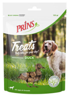 Prins Treats Duck (eend) hondensnack (120g) 2 + 1 gratis