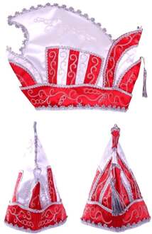 Prinsenmuts rood - wit