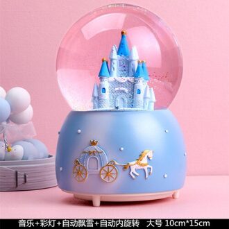 Prinses Meisje Kristallen Bol Muziekdoos Roterende Muziekdoos Meisje Presenteert Een Kinderen Muziek Decor Dozen Voor home Decor F