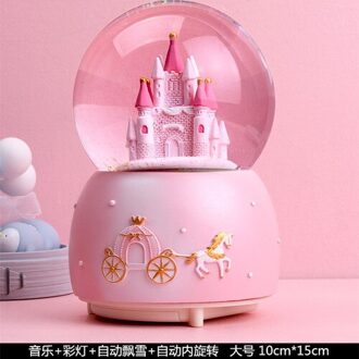 Prinses Meisje Kristallen Bol Muziekdoos Roterende Muziekdoos Meisje Presenteert Een Kinderen Muziek Decor Dozen Voor home Decor