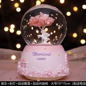 Prinses Meisje Kristallen Bol Muziekdoos Roterende Muziekdoos Meisje Presenteert Een Kinderen Muziek Decor Dozen Voor home Decor