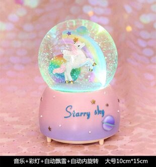 Prinses Meisje Kristallen Bol Muziekdoos Roterende Muziekdoos Meisje Presenteert Een Kinderen Muziek Decor Dozen Voor home Decor