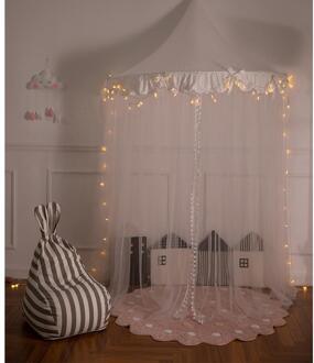 Prinses Meisjes Bed Luifel kinderen Half Moon Slaapkamer Bed Gaas Crib Netting Dome Kasteel Fairy Net voor Kid Play tent