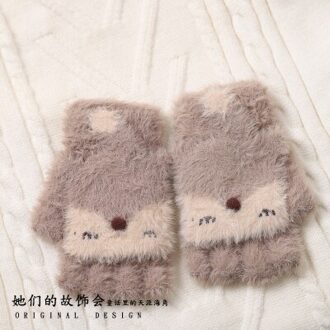 Prinses Zoete Lolita Earmuff Herfst En Winter Outer Pluizige Bat Wing Oorbeschermer Gothic Wind Warm En Opvouwbaar Oorbeschermer GSH272 khaki