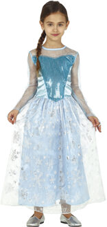 Prinsessen verkleed jurk/kostuum - blauw - voor meisjes - prinses - sneeuwprinses