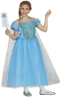 Prinsessen verkleed jurk/kostuum - prinses - ijsprinses 5-6 jaar (110-116)