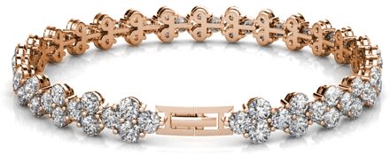 Prinsessenarmbanden - Roségoud en kristal