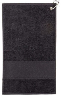 Print-me golfhanddoek - maat One size Zwart