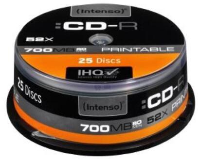Printable CD-R Intenso 1801124 52X700 Mb 25 Stuks