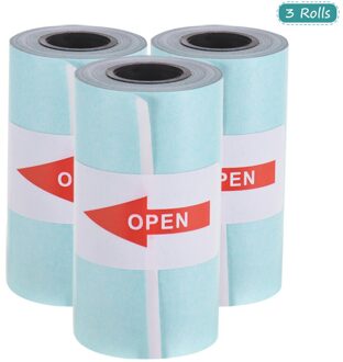 Printable Sticker Papierrol Direct Thermisch Papier Met Zelfklevende 57*30 Mm (2.17 * 1.18in) voor Peripage A6 Pocket Thermische Printer