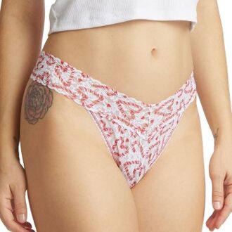 Printed Original Rise Thong * Actie * Roze,Versch.kleure/Patroon,Blauw,Groen,Lila,Zwart,Wit - One Size